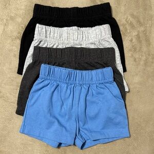 Garanimals Cotton Shorts Set - Blue, Gray, Black
